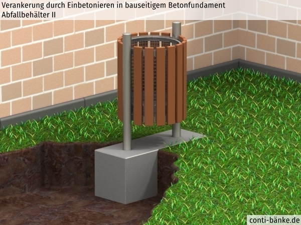 Abfallbehälter-II-Betonfundament-im-Erdreich
