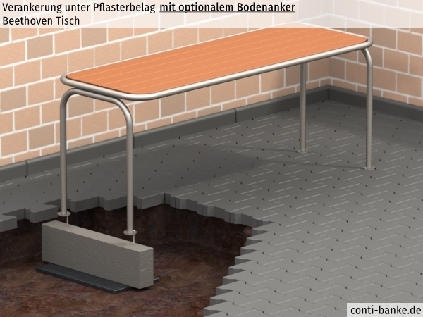 Beethoven-Tisch-Pflasterbelag
