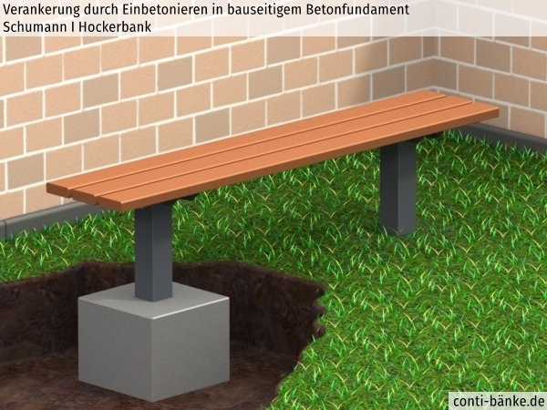 Schumann-I-Hockerbank-Betonfundament-im-Erdreich