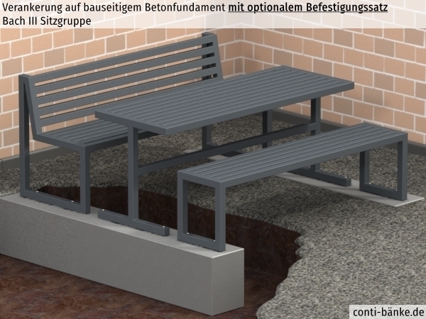 Bach-III-Sitzgruppe-Betonfundament