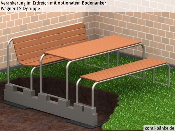 Wagner-I-Sitzgruppe-Bodenanker