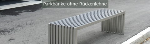 Hockerbank - Parkbänke ohne Rückenlehne