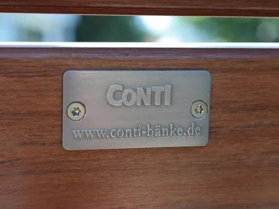 Conti Bänke Parkbank Schild Parkbänke Hersteller