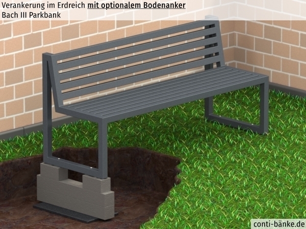 Bach-III-Parkbank-Bodenanker
