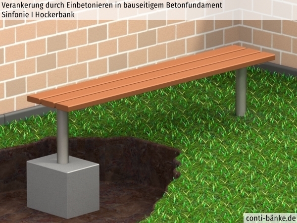 Sinfonie-I-Hockerbank-Betonfundament-im-Erdreich