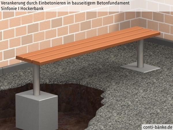 Sinfonie-I-Hockerbank-Betonfundament