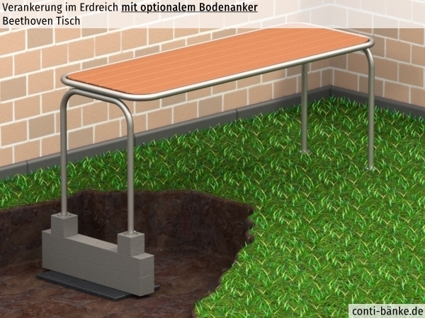 Beethoven-Tisch-Bodenanker