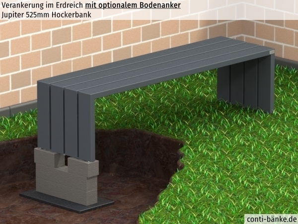 Jupiter-525mm-Hockerbank-Bodenanker