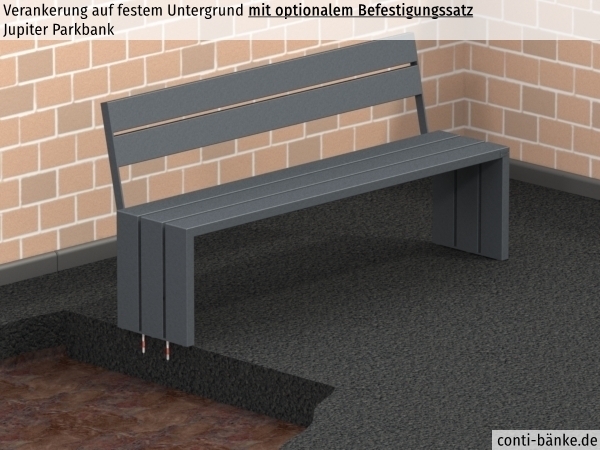 Jupiter-Parkbank-Fester-Untergrund