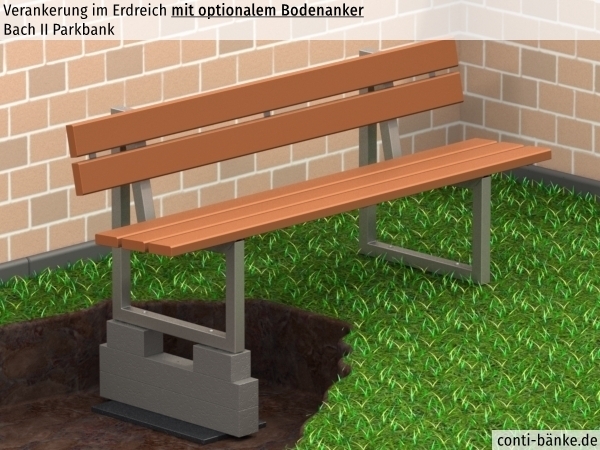 Bach-II-Parkbank-Bodenanker
