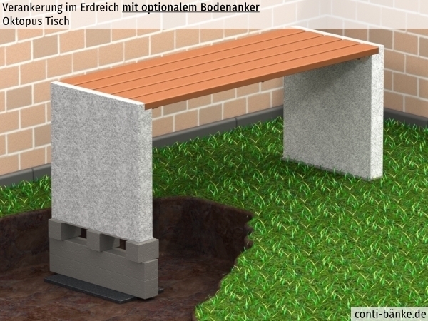 Oktopus-Tisch-Bodenanker