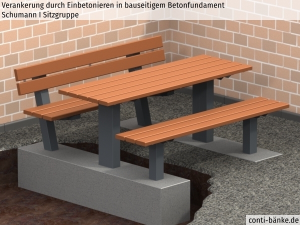 Schumann-I-Sitzgruppe-Betonfundament