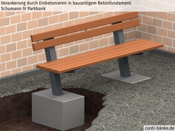 Schumann-IV-Parkbank-Betonfundament