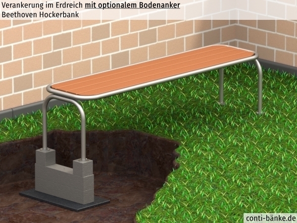 Beethoven-Hockerbank-Bodenanker