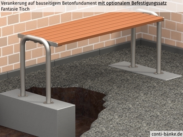 Fantasie-Tisch-Betonfundament