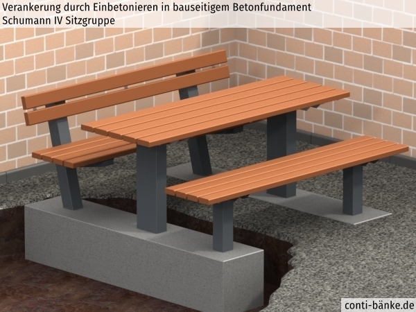 Schumann-IV-Sitzgruppe-Betonfundament
