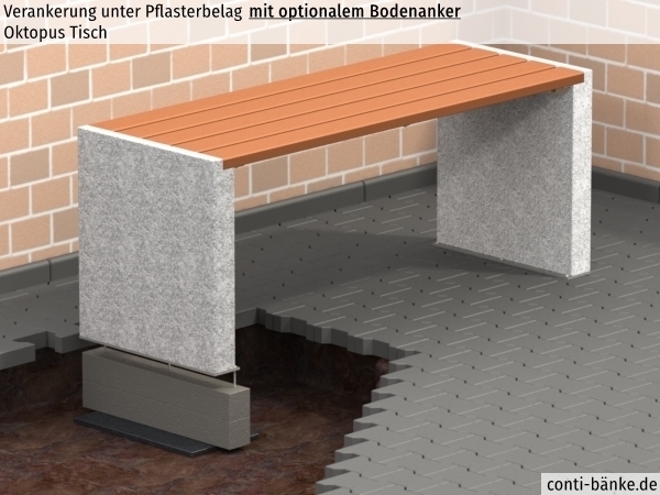 Oktopus-Tisch-Pflasterbelag